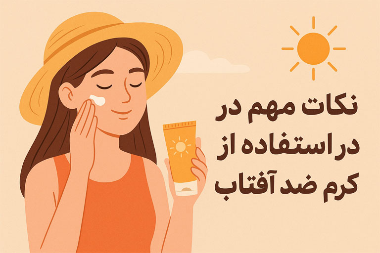 نکات مهم در استفاده از کرم ضد آفتاب