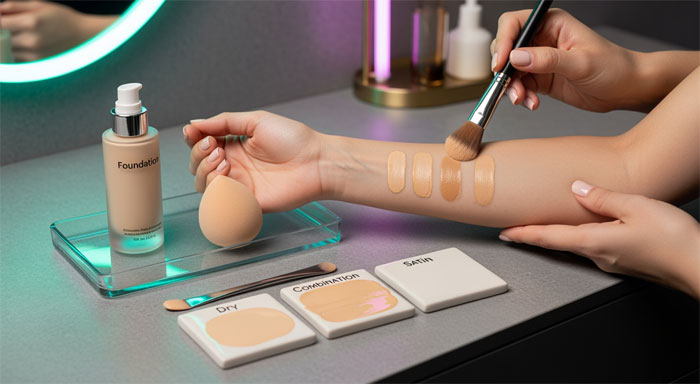 دومین ویژگی کرم پودر خوب، سازگاری با نوع پوست