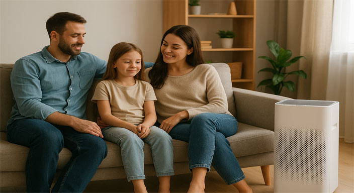 مزایای دستگاه تصفیه هوا