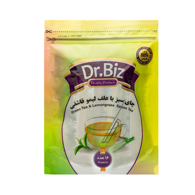 دمنوش چای سبز با علف ليمو قاشقی