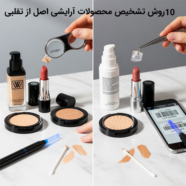 10 روش تشخیص محصولات آرایشی اصل از تقلبی
