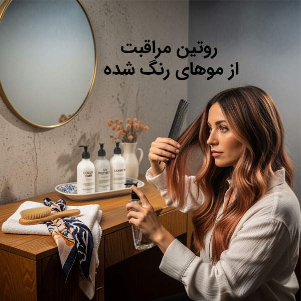 روتین مراقبت از موهای رنگ شده